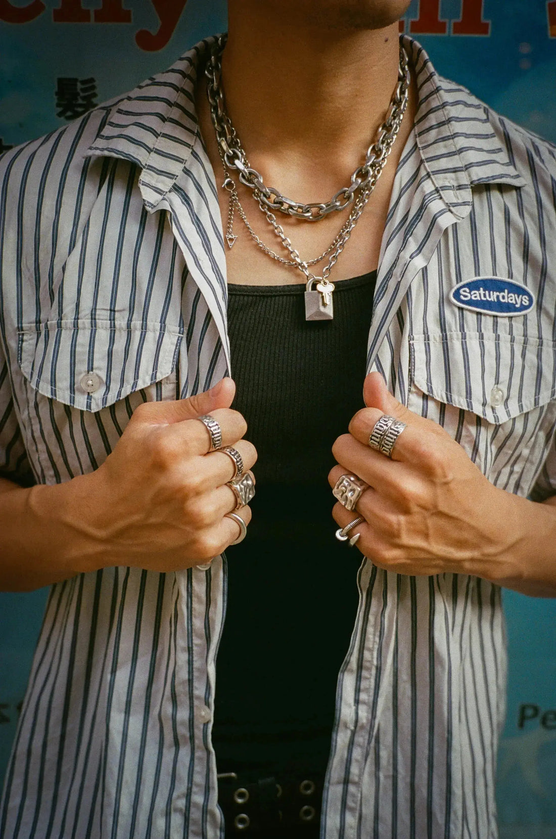 Lock & Key Pendant Necklace