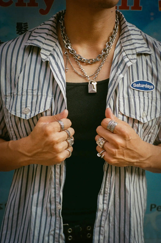 Lock & Key Pendant Necklace