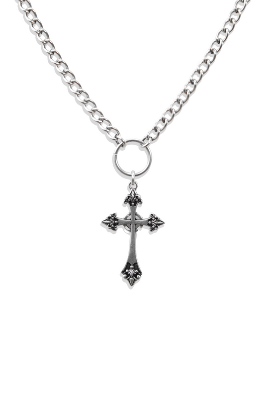 Holy Drip Cross Necklace
