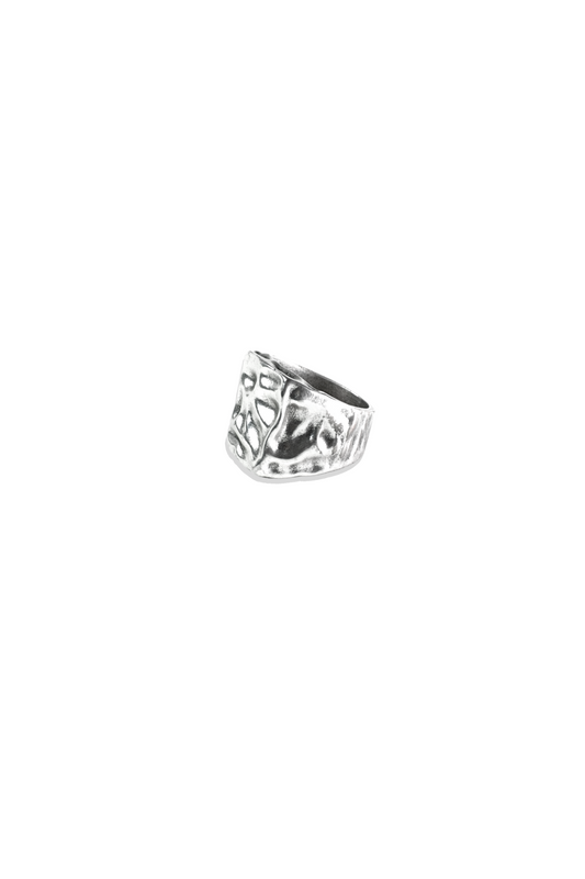 Hammered Signet Ring